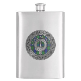 Clan MacKay Wappen & Tartan Knot Flask Flachmann