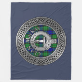 Clan MacKay Wappen & Tartan Knot Fleece Blanket (Vorderseite)