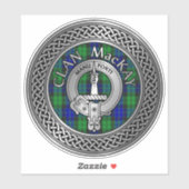 Clan MacKay Wappen & Tartan Knot Sticker (Blatt)