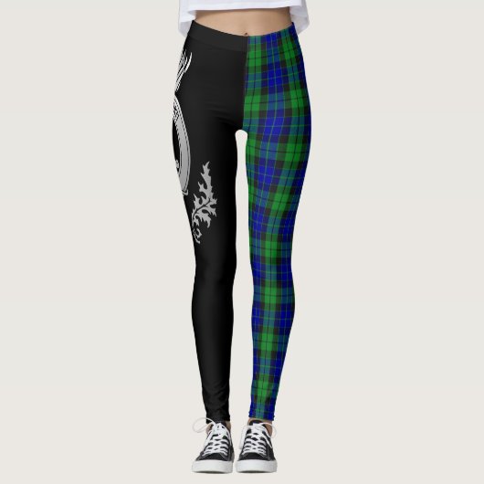 Clan MacKay Wappen & Tartan Leggings (Vorderseite)