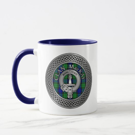 Clan MacKay Wappen & Tartan Tasse (Links)