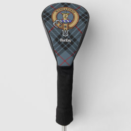 Clan MacKay Wappen über Blue Tartan Golf Headcover