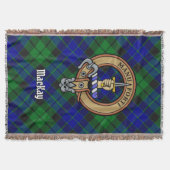 Clan MacKay-Wappen über Tartan Decke (Vorderseite)