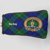 Clan MacKay Wappen über Tartan Golf Headcover (Vorderseite)