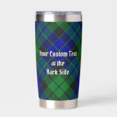 Clan MacKay Wappen über Tartan Thermobecher (Rückseite)