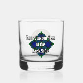 Clan MacKay Wappen über Tartan Whiskyglas (Rückseite)