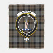 Clan MacKay Weathered Tartan Kariert Fleecedecke (Vorderseite)