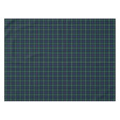 Clan Mackenzie Blue und Green Scottish Tartan Tischdecke (Vorderseite (Horizontal))