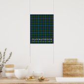 Clan MacKenzie Colors of Scotland Tartan Poster (Küche)