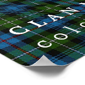 Clan MacKenzie Colors of Scotland Tartan Poster (Ecke)