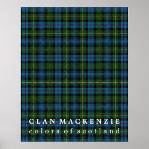 Clan MacKenzie Colors of Scotland Tartan Poster