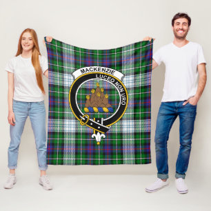 Clan MacKenzie Dress Modern Tartan Kariert Fleecedecke
