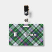 Clan MacKenzie Dress Tartan Abzeichen Ausweis (Vorderseite mit Clip)
