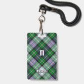 Clan MacKenzie Dress Tartan Abzeichen Ausweis (Vorderseite mit Lanyard)