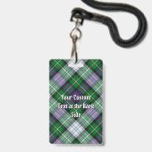 Clan MacKenzie Dress Tartan Abzeichen Ausweis (Rückseite mit Lanyard)