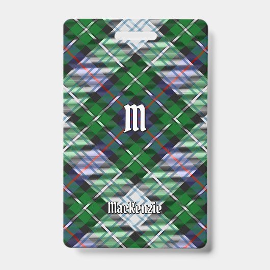 Clan MacKenzie Dress Tartan Abzeichen Ausweis (Vorderseite)
