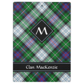 Clan MacKenzie Dress Tartan Clipboard Klemmbrett (Rückseite)