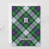 Clan MacKenzie Dress Tartan Einladung (Vorderseite)