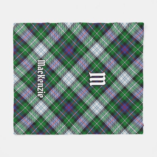 Clan MacKenzie Dress Tartan Fleece Blanket (Vorderseite (Horizontal))