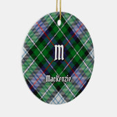 Clan MacKenzie Dress Tartan Keramik Ornament (Rechts)