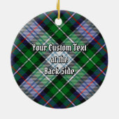 Clan MacKenzie Dress Tartan Keramik Ornament (Hinten)