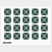 Clan MacKenzie Dress Tartan Square Sticker (Blatt)