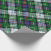 Clan MacKenzie Dress Tartan Wrapping Paper Geschenkpapier (Ecke)