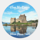 Clan MacKenzie Eilean Donan Castle Scotland Runder Aufkleber (Vorderseite)