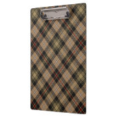Clan MacKenzie Hunting Brown Tartan Clipboard Klemmbrett (Links)