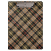 Clan MacKenzie Hunting Brown Tartan Clipboard Klemmbrett (Vorderseite)