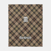 Clan MacKenzie Hunting Brown Tartan Fleece Blanket (Vorderseite)