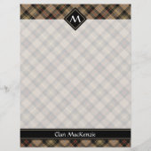 Clan MacKenzie Hunting Brown Tartan Flyer (Hinten)