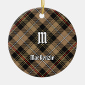 Clan MacKenzie Hunting Brown Tartan Keramik Ornament (Vorne)