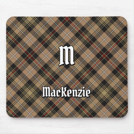 Clan MacKenzie Hunting Brown Tartan Mouse Pad Mousepad (Vorne)