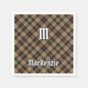 Clan MacKenzie Hunting Brown Tartan Napkins Serviette