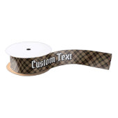 Clan MacKenzie Hunting Brown Tartan Satin Ribbon Satinband (Spule)