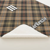 Clan MacKenzie Hunting Brown Tartan Sherpa Blanket Sherpadecke (3/4)