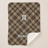 Clan MacKenzie Hunting Brown Tartan Sherpa Blanket Sherpadecke (Vorderseite)