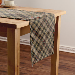 Clan MacKenzie Hunting Brown Tartan Table Runner Großer Tischläufer