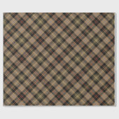 Clan MacKenzie Hunting Brown Tartan Wrapping Paper Geschenkpapier (Flach)