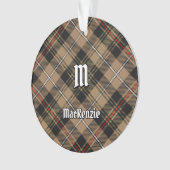 Clan MacKenzie Jagd Brown Tartan Ornament (Vorderseite)