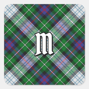 Clan MacKenzie Kleid Tartan Quadratischer Aufklebe Aufkleber
