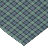 Clan Mackenzie Light Green und Blue Ancient Tartan Kurzer Tischläufer (Ecke)