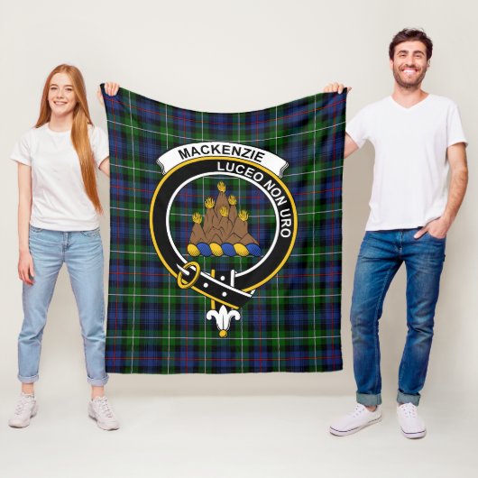 Clan MacKenzie Modern Tartan Kariert Fleecedecke (Beispiel)