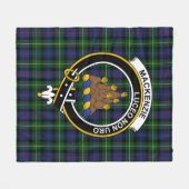 Clan MacKenzie Modern Tartan Kariert Fleecedecke (Vorderseite (Horizontal))