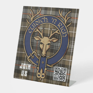 Clan Mackenzie Pedestal Sign Sockelschild