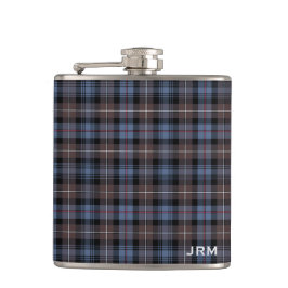 Clan Mackenzie Reproduction Tartan Monogram Flachmann