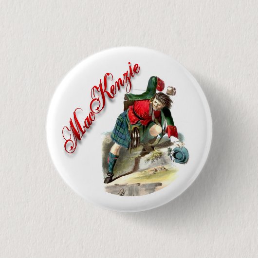 Clan MacKenzie Scottish Dream Button (Vorderseite)