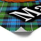 Clan MacKenzie Scottish Tartan Poster (Ecke)