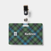 Clan MacKenzie Tartan Abzeichen Ausweis (Vorderseite mit Clip)